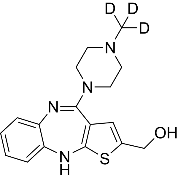 2-Hydroxymethyl olanzapine-d3 (LY-290411-d3) 1190006-36-0